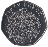 2020 CHRISTMAS 50P LITTLE TOWN OF BETHLEHEM GUERNSEY - 50P CHRISTMAS COINS - Cambridgeshire Coins