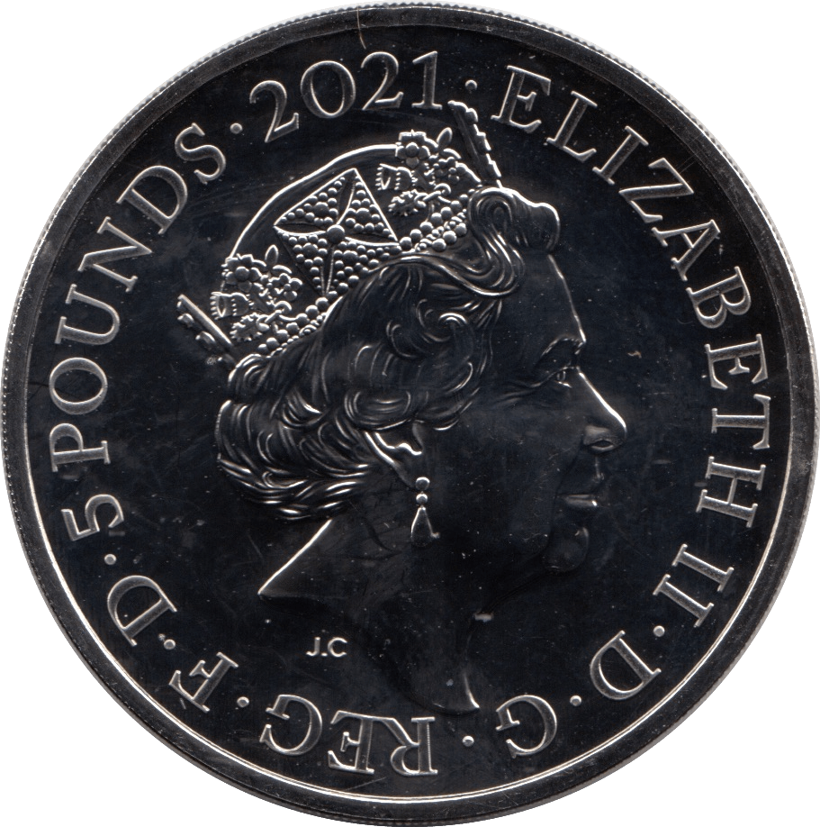 2021 BRILLIANT UNCIRCULATED £5 COIN YEAR OF THE OX BU £5 BU