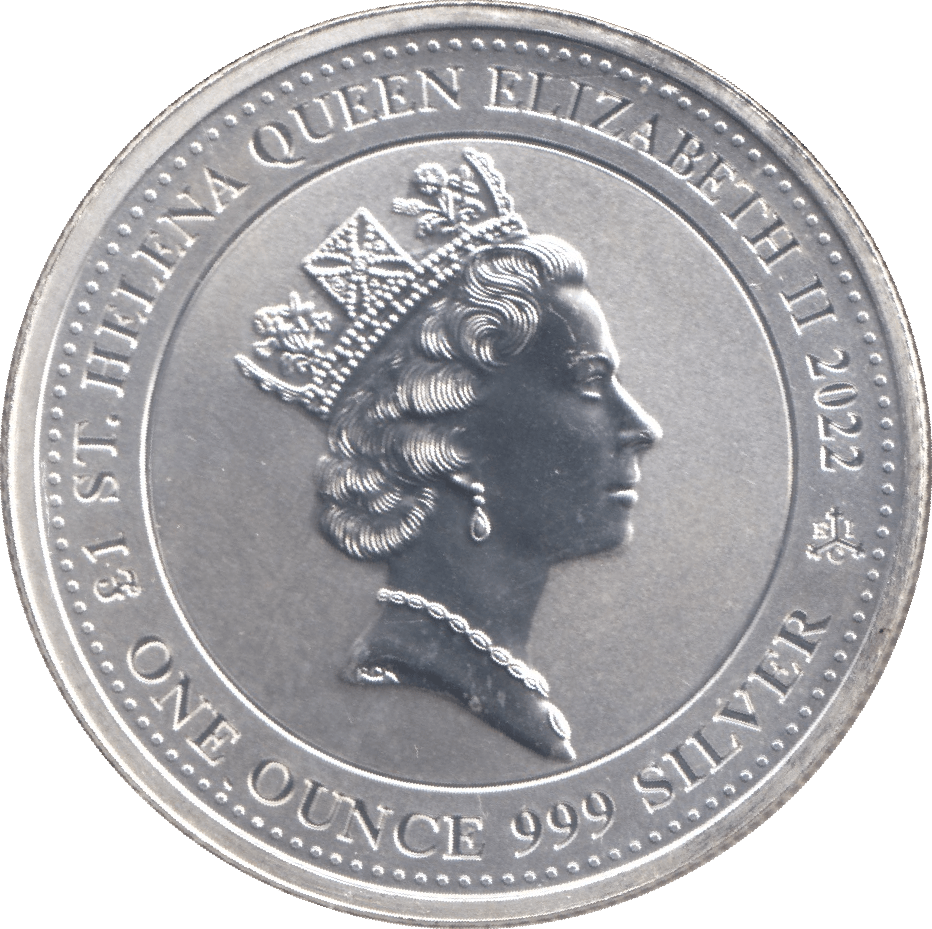 2022 FINE SILVER PROOF PEGASUS 1 OZ ST HELENA £1 COMMEMORATIVE SILVER