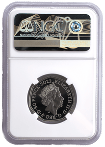 2022 Platinum Proof 50P Queen Elizabeth II PLATINUM JUBILEE (NGC) PF70 ULTRA CAMEO - NGC CERTIFIED COINS - Cambridgeshire Coins