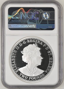 2022 SILVER PROOF ST.HELENA S£2 GOTHIC CROWN WYON DESIGN ( NGC ) PF69 ULTRA CAMEO - NGC SILVER COINS - Cambridgeshire Coins