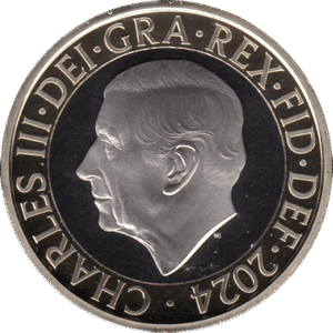 2024 TWO POUNDS PROOF SIR WINSTON CHURCHILL KING CHARLES III - £2 Proof - Cambridgeshire Coins