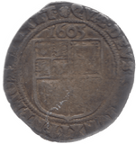 1605 SILVER SIXPENCE