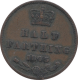 1843 HALF FARTHING ( GF ) 2 - Half Farthing - Cambridgeshire Coins