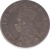 1660 - 1685 SILVER THREEPENCE CHARLES II REF 15