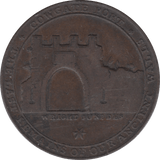 1797 HALFPENNY TOKEN ANGUSHIRE ST ANDREWS CHURCH DUNDEE COWGATE PORT DH21 ( REF 246 )