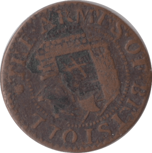 1670 FARTHING TOKEN BRISTOL ( REF 274 )