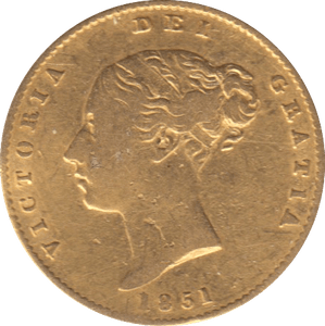 1851 GOLD HALF SOVEREIGN ( FINE ) - Half Sovereign - Cambridgeshire Coins