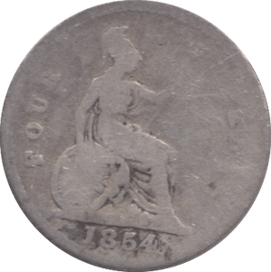 1854 FOURPENCE ( FAIR ) 4 - Fourpence - Cambridgeshire Coins