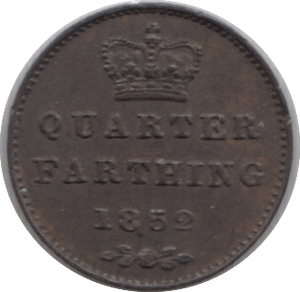 1852 QUARTER FARTHING ( UNC ) - QUARTER FARTHING - Cambridgeshire Coins