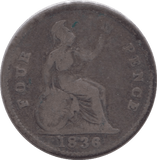 1836 FOURPENCE ( FAIR ) 2 - Fourpence - Cambridgeshire Coins