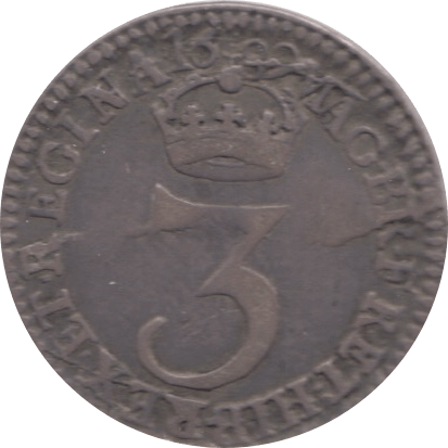1689 MAUNDY THREEPENCE ( GF ) 1