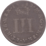 1687 MAUNDY THREEPENCE ( NF ) 1