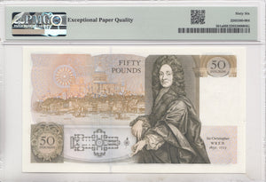 FIFTY POUNDS BANKNOTE SOMERSET PMG 66 GEM UNCIRCULATED A06252754 - £50 Banknotes - Cambridgeshire Coins