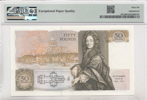 FIFTY POUNDS BANKNOTE SOMERSET PMG 66 GEM UNCIRCULATED A06252763 - £50 Banknotes - Cambridgeshire Coins