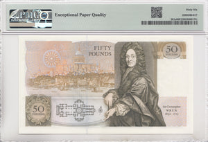 FIFTY POUNDS BANKNOTE SOMERSET PMG 66 GEM UNCIRCULATED A06252767 - £50 Banknotes - Cambridgeshire Coins