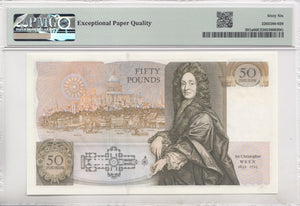 FIFTY POUNDS BANKNOTE SOMERSET PMG 66 GEM UNCIRCULATED A06252770 - £50 Banknotes - Cambridgeshire Coins
