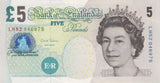 FIVE POUNDS BANKNOTE SALMON REF £5-68 - £5 BANKNOTES - Cambridgeshire Coins