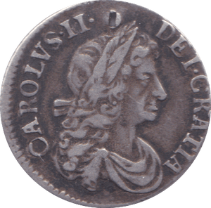 1680 MAUNDY THREEPENCE ( VF ) HOLED