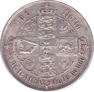 1853 FLORIN ( AUNC ) B - Florin - Cambridgeshire Coins