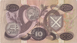 TEN POUNDS BANK OF SCOTLAND REF SCOT-16 - SCOTTISH BANKNOTES - Cambridgeshire Coins