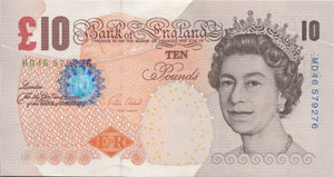 TEN POUNDS BANKNOTE CLELAND REF £10-43 - £10 Banknotes - Cambridgeshire Coins