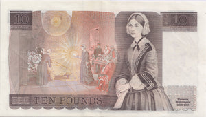 TEN POUNDS BANKNOTE SOMERSET REF £10-10 - £10 Banknotes - Cambridgeshire Coins