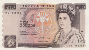 TEN POUNDS BANKNOTE SOMERSET REF £10-12 - £10 Banknotes - Cambridgeshire Coins