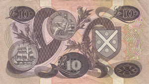 TEN POUNDS SCOTTISH BANKNOTE REF SCOT-3 - SCOTTISH BANKNOTES - Cambridgeshire Coins
