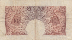 TEN SHILLINGS BANKNOTE O'BRIEN REF SHILL-20 - 10 Shillings Banknotes - Cambridgeshire Coins