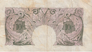 TEN SHILLINGS BANKNOTE PEPPIATT REF SHILL-5 - 10 Shillings Banknotes - Cambridgeshire Coins