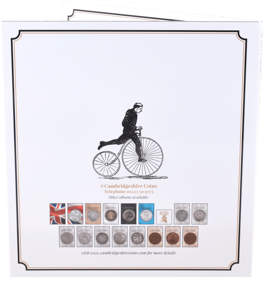 The Penny Farthing Bike Cycle Coin Collectors Album Gift Xmas Stocking Filler - Gift Ideas - Cambridgeshire Coins