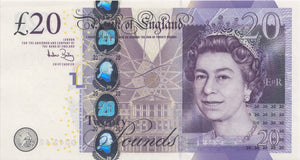 TWENTY POUNDS BANKNOTE BAILEY REF £20-7 - £20 Banknotes - Cambridgeshire Coins