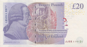 TWENTY POUNDS BANKNOTE CLELAND REF £20-10 - £20 Banknotes - Cambridgeshire Coins