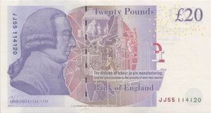 TWENTY POUNDS BANKNOTE CLELAND REF £20-8 - £20 Banknotes - Cambridgeshire Coins