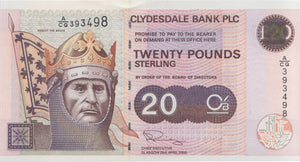 TWENTY POUNDS SCOTTISH BANKNOTE REF SCOT-1 - SCOTTISH BANKNOTES - Cambridgeshire Coins
