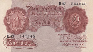 10 SHILLING BANKNOTE CATTERNS SHILL-3 - 10 Shillings Banknotes - Cambridgeshire Coins