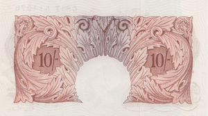 10 SHILLING BANKNOTE O BRIEN REF SHILL-76 - 10 SHILLINGS BANKNOTES - Cambridgeshire Coins