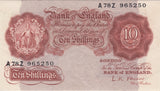 10 SHILLINGS BANKNOTE O'BRIEN REF SHILL-14 - 10 Shillings Banknotes - Cambridgeshire Coins