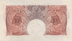 10 SHILLINGS BANKNOTE O'BRIEN REF SHILL-14 - 10 Shillings Banknotes - Cambridgeshire Coins
