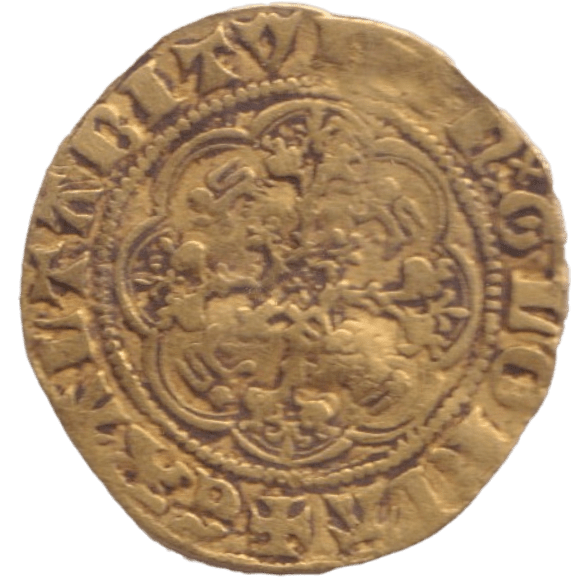 1327 - 1377 EDWARD III GOLD QUARTER NOBLE - RICHARD II - Cambridgeshire Coins