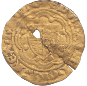 1351 EDWARD III GOLD QUARTER NOBLE - EDWARD III - Cambridgeshire Coins