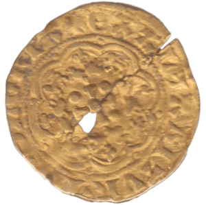 1351 EDWARD III GOLD QUARTER NOBLE - EDWARD III - Cambridgeshire Coins