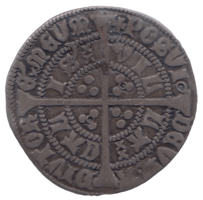 1422 SILVER HALF GROAT HENRY VI CALAIS MINT ANNULET ISSUE - HAMMERED COINS - Cambridgeshire Coins