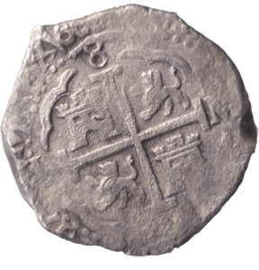 1500 SILVER 8 REALES BOLIVIA SPANISH COLONY EX - WREAK - SILVER WORLD COINS - Cambridgeshire Coins