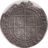 1526 SILVER GROAT HENRY VIII - HENRY VIII - Cambridgeshire Coins