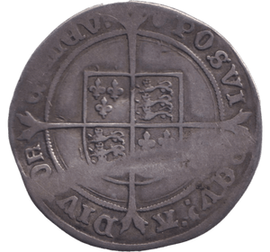 1547-1553 SILVER SHILLING EDWARD VI - EDWARD VI - Cambridgeshire Coins