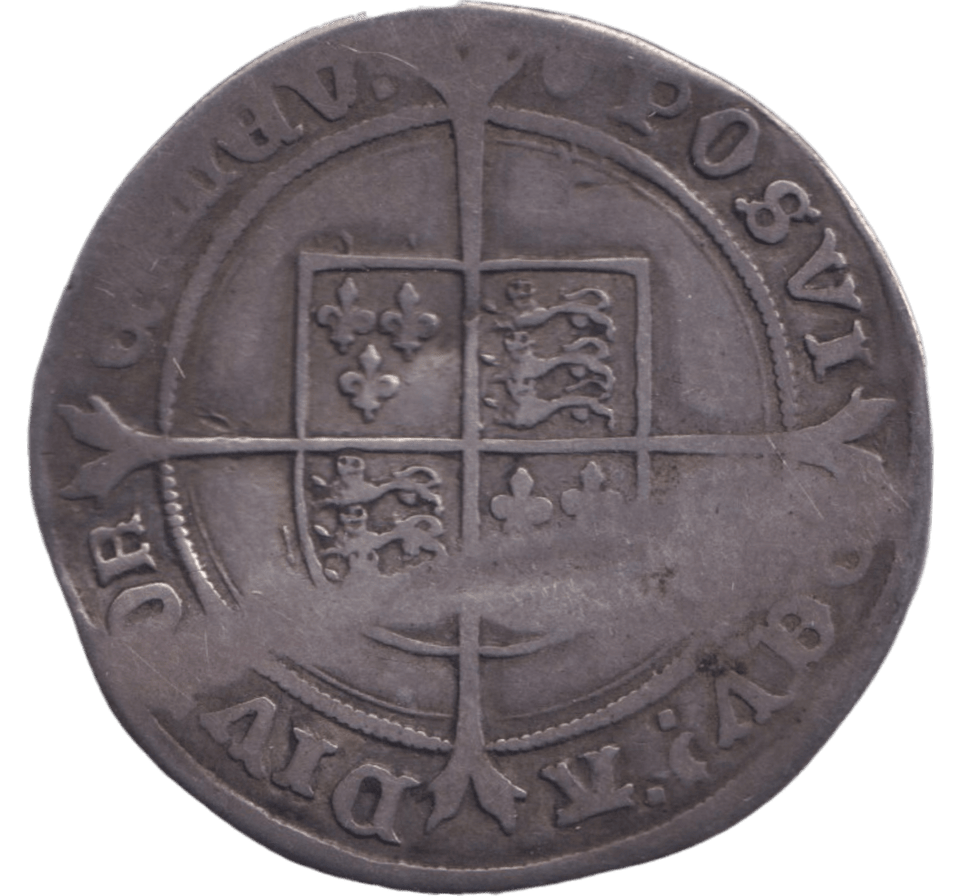 1547-1553 SILVER SHILLING EDWARD VI - EDWARD VI - Cambridgeshire Coins