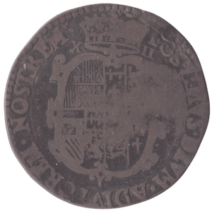 1554 PHILIP AND MARY SHILLING - MARY - Cambridgeshire Coins