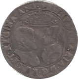 1555 SILVER SHILLING PHILIP AND MARY ( VF ) - SHILLING - Cambridgeshire Coins